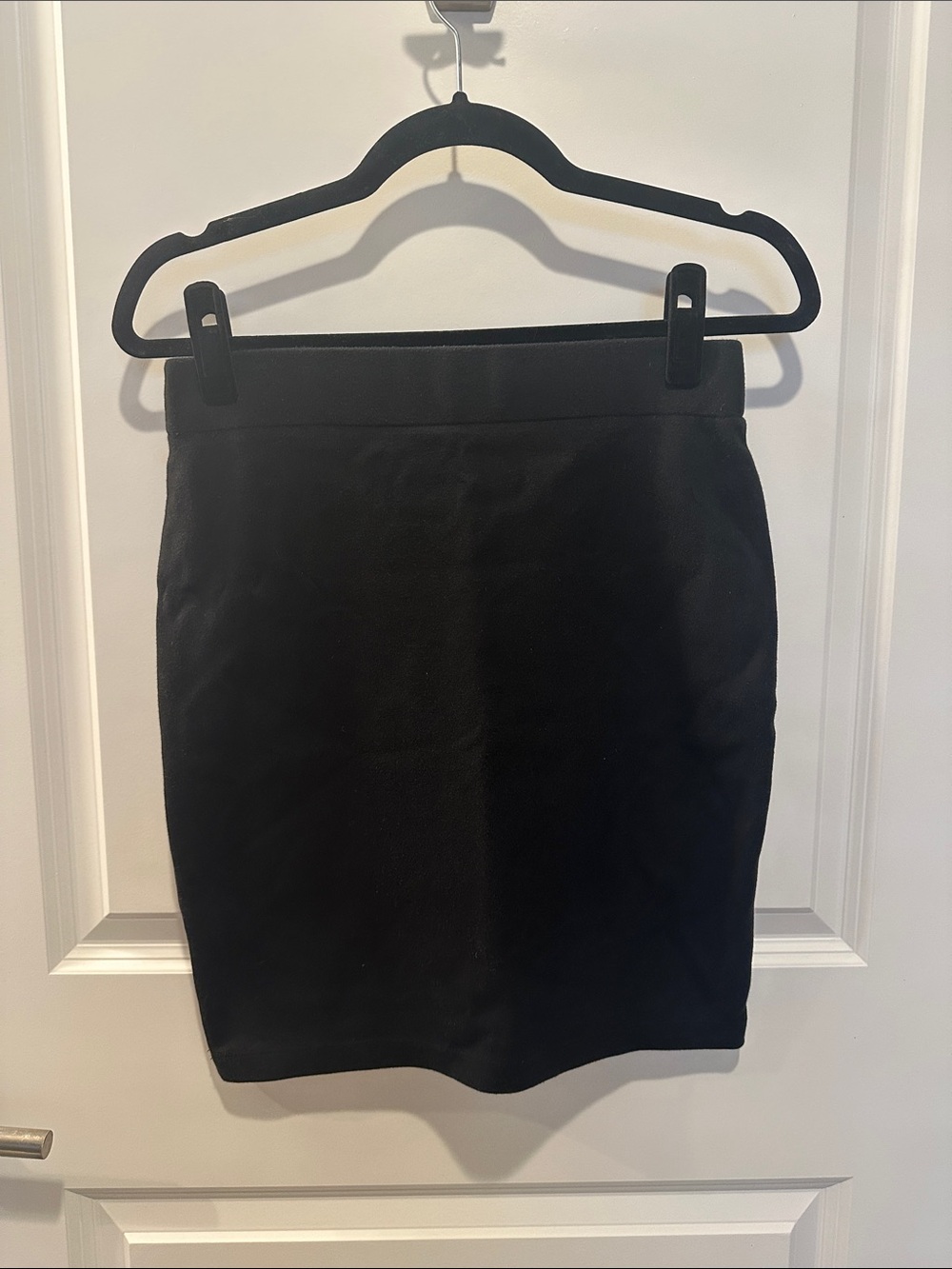 Madewell Black Cotton Pencil Skirt